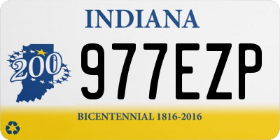 IN license plate 977EZP