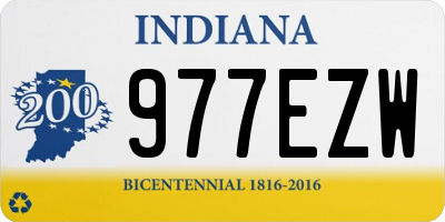 IN license plate 977EZW