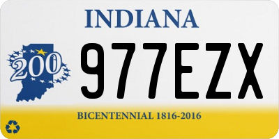 IN license plate 977EZX