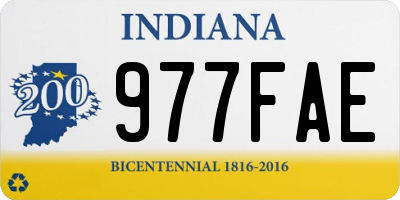 IN license plate 977FAE