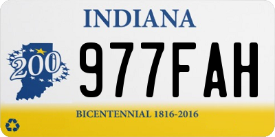 IN license plate 977FAH