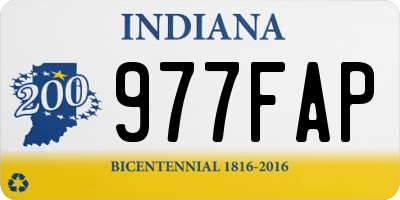 IN license plate 977FAP