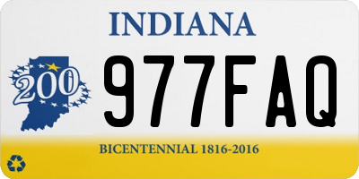 IN license plate 977FAQ