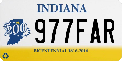 IN license plate 977FAR