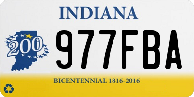 IN license plate 977FBA