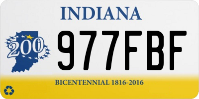 IN license plate 977FBF