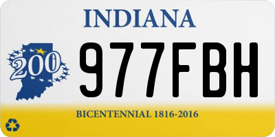 IN license plate 977FBH