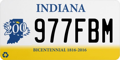 IN license plate 977FBM