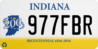 IN license plate 977FBR