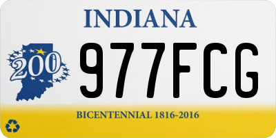 IN license plate 977FCG