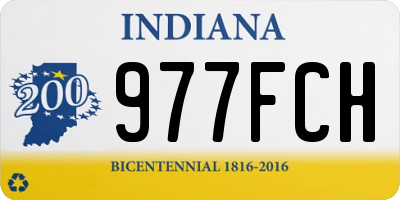 IN license plate 977FCH