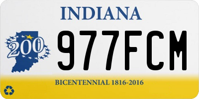 IN license plate 977FCM
