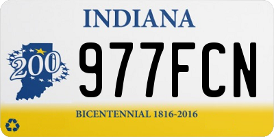 IN license plate 977FCN