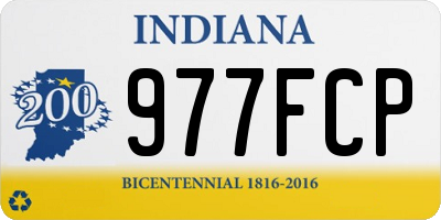 IN license plate 977FCP