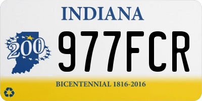 IN license plate 977FCR