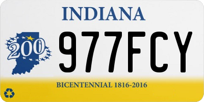 IN license plate 977FCY