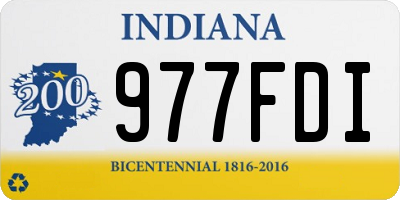 IN license plate 977FDI