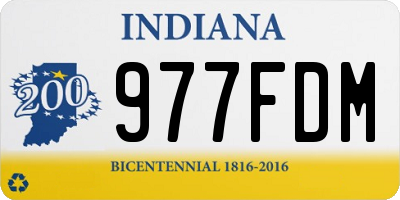 IN license plate 977FDM