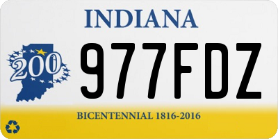 IN license plate 977FDZ
