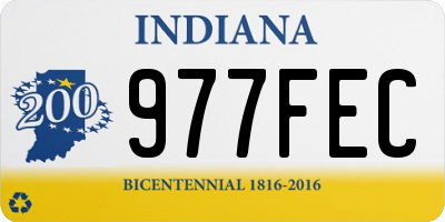 IN license plate 977FEC