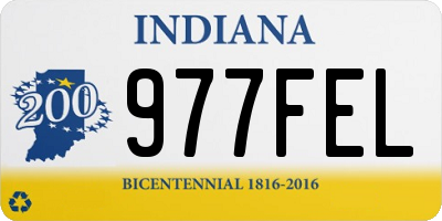 IN license plate 977FEL