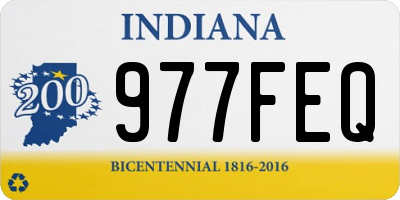 IN license plate 977FEQ