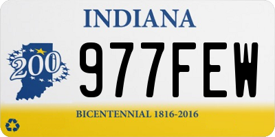 IN license plate 977FEW