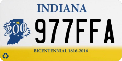 IN license plate 977FFA