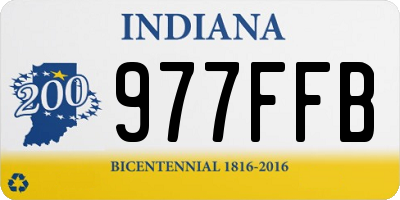 IN license plate 977FFB