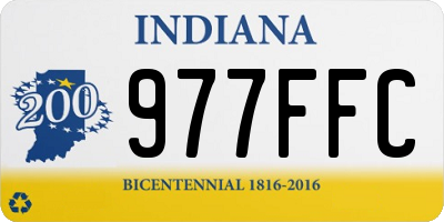 IN license plate 977FFC