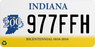 IN license plate 977FFH