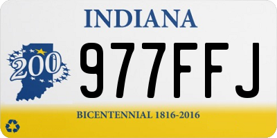 IN license plate 977FFJ