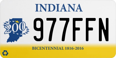 IN license plate 977FFN