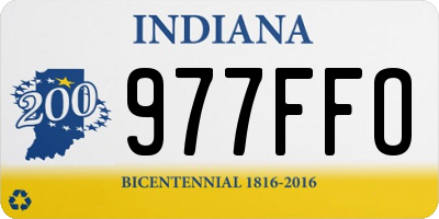 IN license plate 977FFO