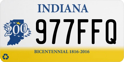 IN license plate 977FFQ