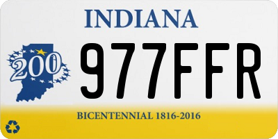 IN license plate 977FFR