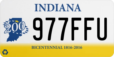 IN license plate 977FFU