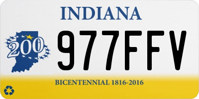 IN license plate 977FFV