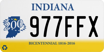 IN license plate 977FFX
