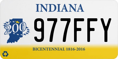 IN license plate 977FFY