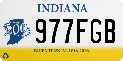 IN license plate 977FGB