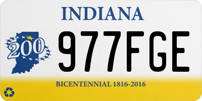IN license plate 977FGE