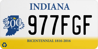 IN license plate 977FGF