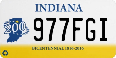 IN license plate 977FGI