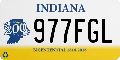 IN license plate 977FGL