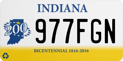 IN license plate 977FGN