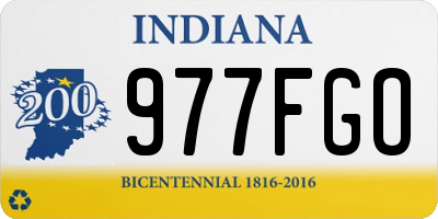 IN license plate 977FGO