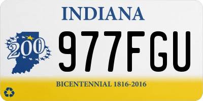 IN license plate 977FGU