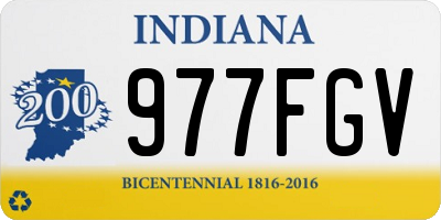 IN license plate 977FGV