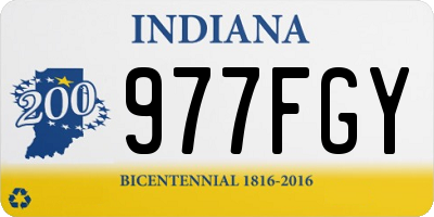 IN license plate 977FGY